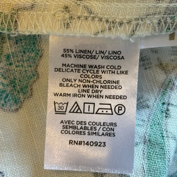 Loft Floral V-Neck Puff Sleeve Midi Dress - Picture 8 of 11